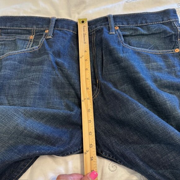 Men's American Eagle Flex Relaxed Straight Dark Wash Denim Jeans 38 x 32 - Picture 10 of 14